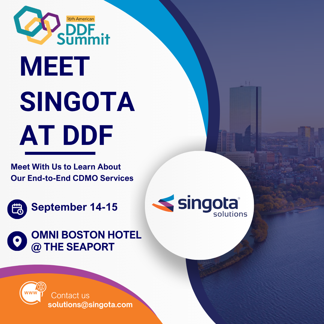 ddf 2026 - Singota Solutions - Singota Solutions Poster for DDF Summit Meet Singota at DDF with event date Sept at Omni Boston Hotel The Seaport Singota Solutions logo and contact solutionssingotacom ddf ddf